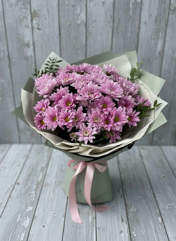 Букет цветов из: Хризантемы в Павлово Ленинградской области