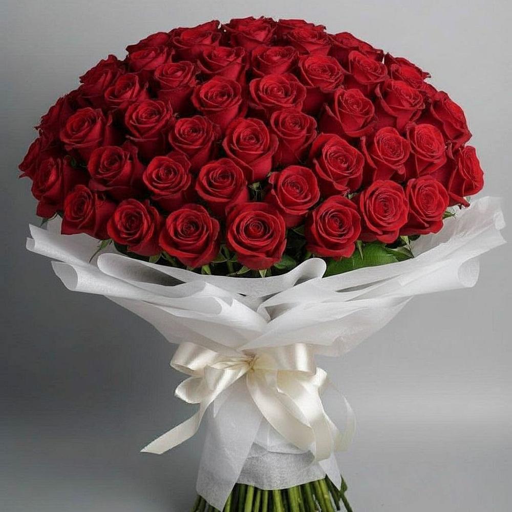 Букет 101 Красная роза Блэк Мэджик в Павлово Ленинградской области
