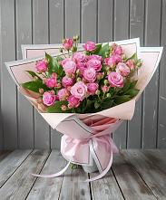 Букет Розовый кустик в Павлово Ленинградской области