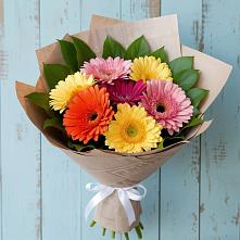 Букет цветов из:  Герберы #REPLACE_PRED# Павлово Ленинградской области