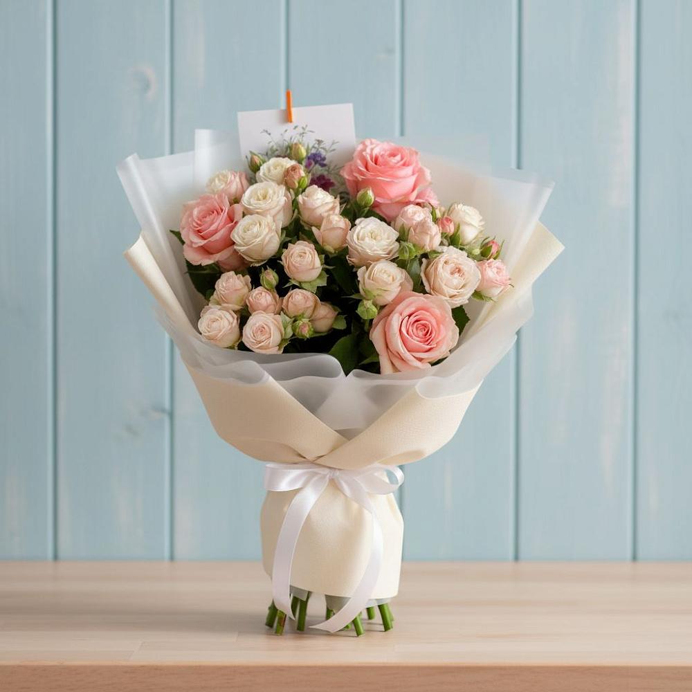 Букет цветов из: Розы в Павлово Ленинградской области