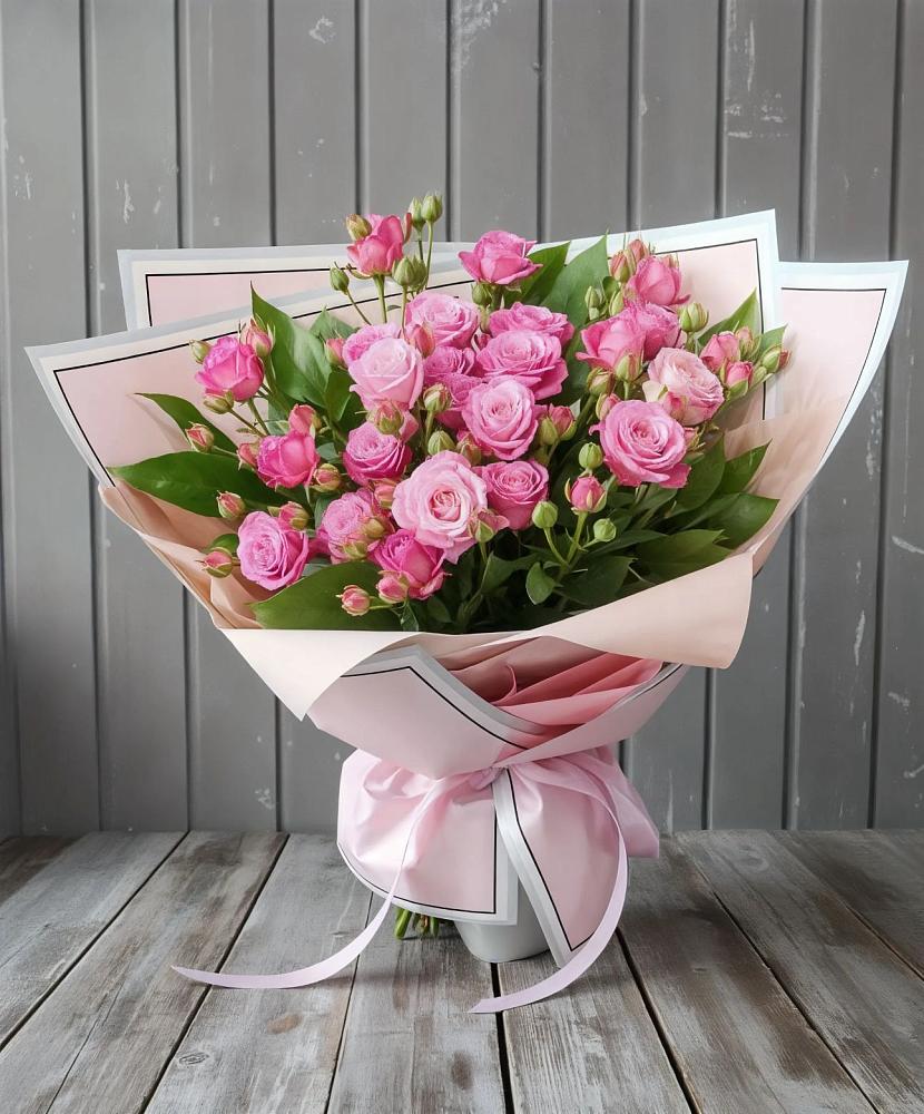 Букет Розовый кустик в Павлово Ленинградской области