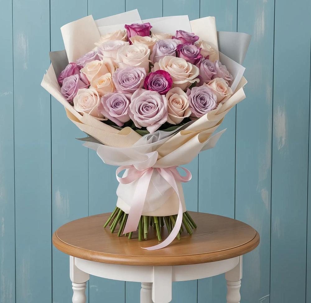 Букет цветов из: Розы в Павлово Ленинградской области