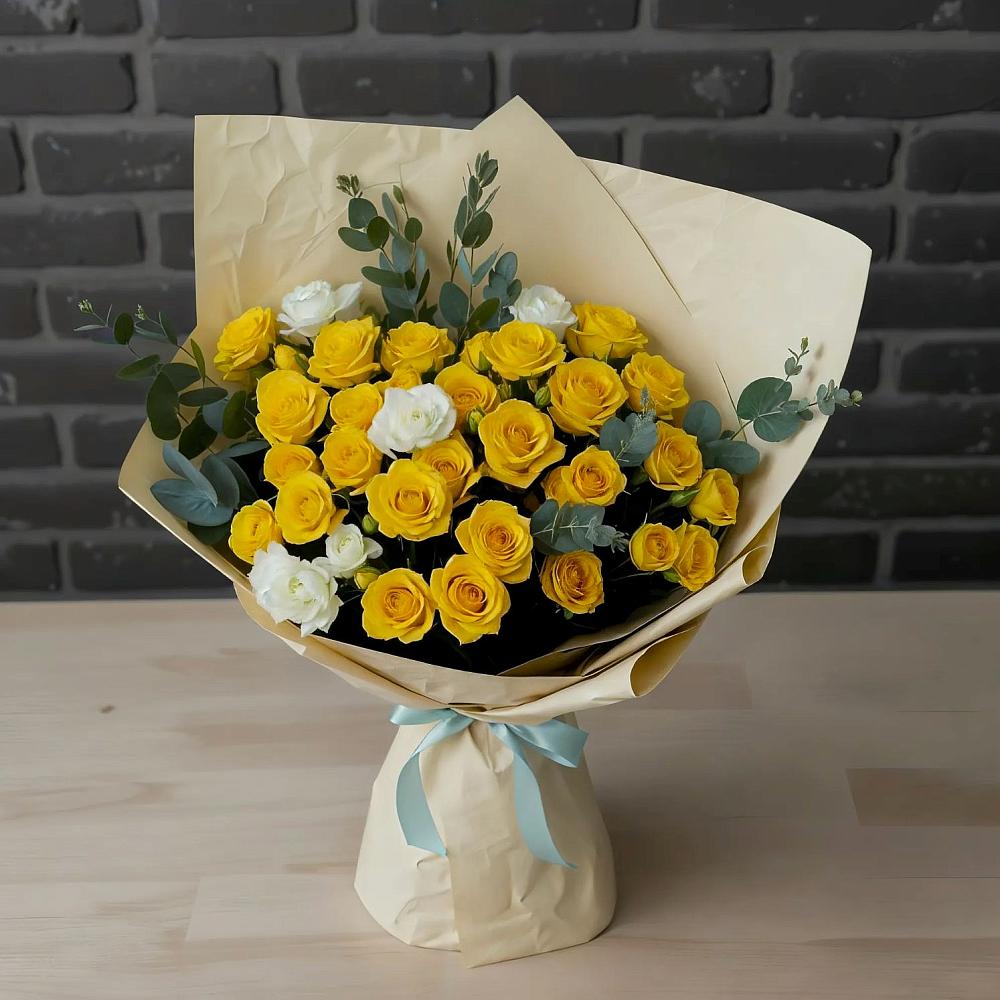 Букет цветов из: Розы в Павлово Ленинградской области