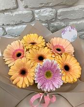 Букет цветов из:  Герберы в Павлово Ленинградской области
