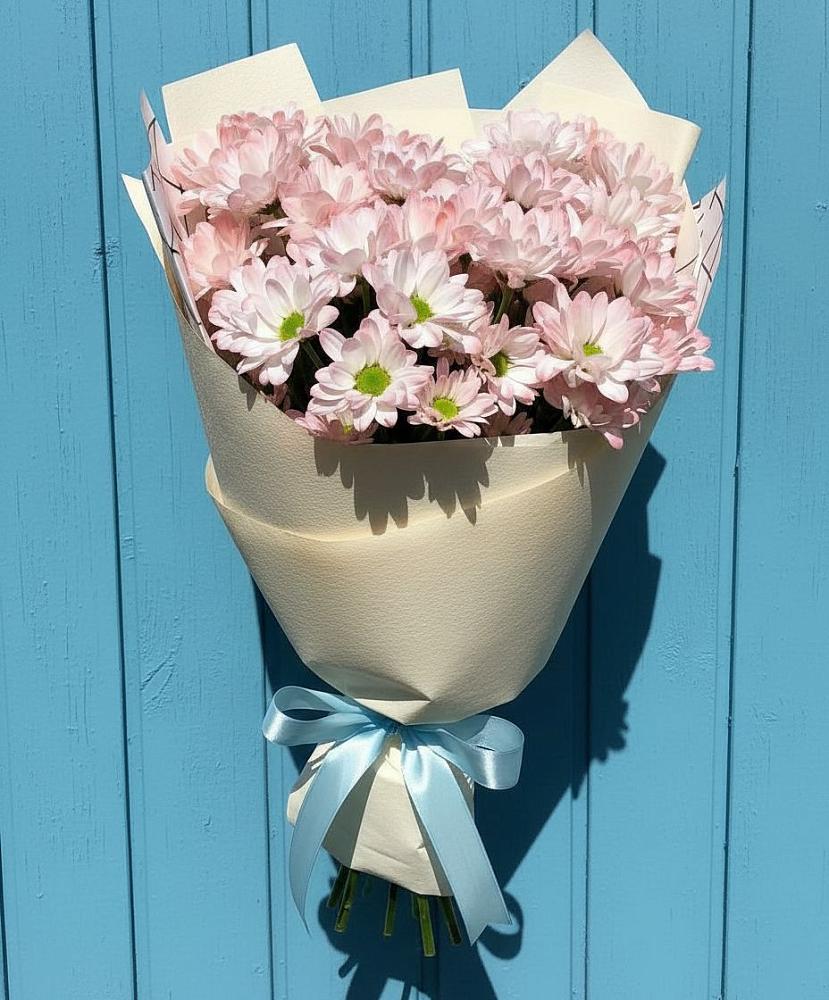 Букет цветов из: Хризантемы в Павлово Ленинградской области