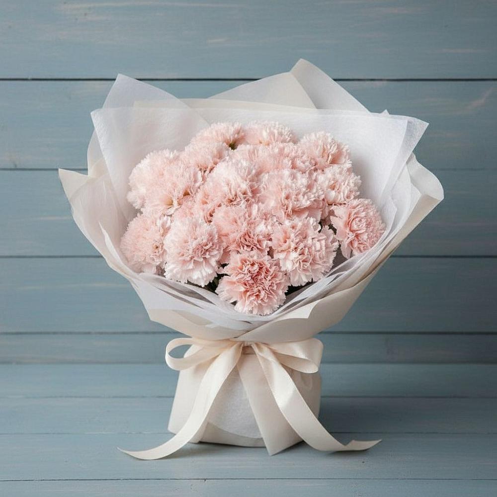 Букет цветов из: Гвоздики в Павлово Ленинградской области