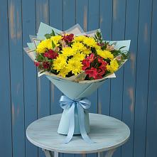 Букет цветов из:  Альстромерии и Хризантемы #REPLACE_PRED# Павлово Ленинградской области