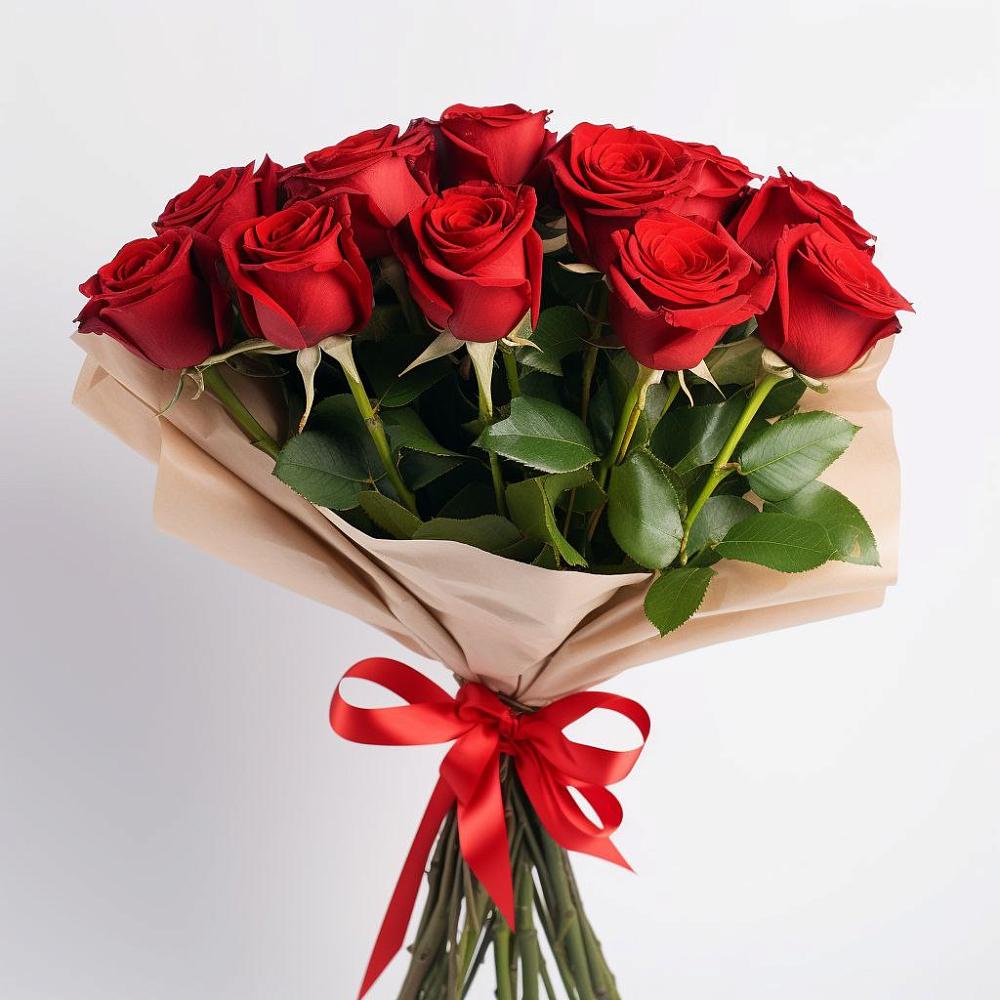 Букет 11 Красных роз Эдлесс Лав в Павлово Ленинградской области