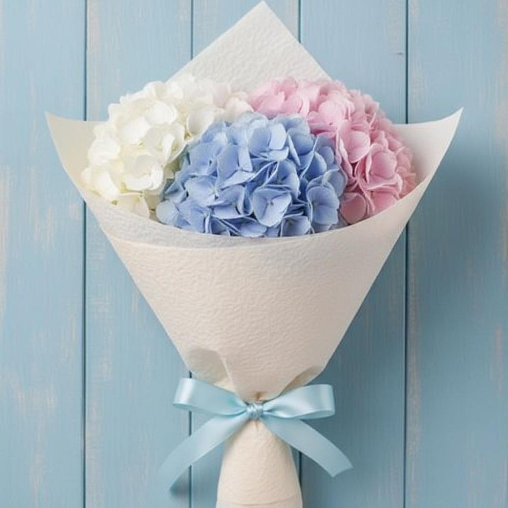 Букет цветов из: Гортензия в Павлово Ленинградской области